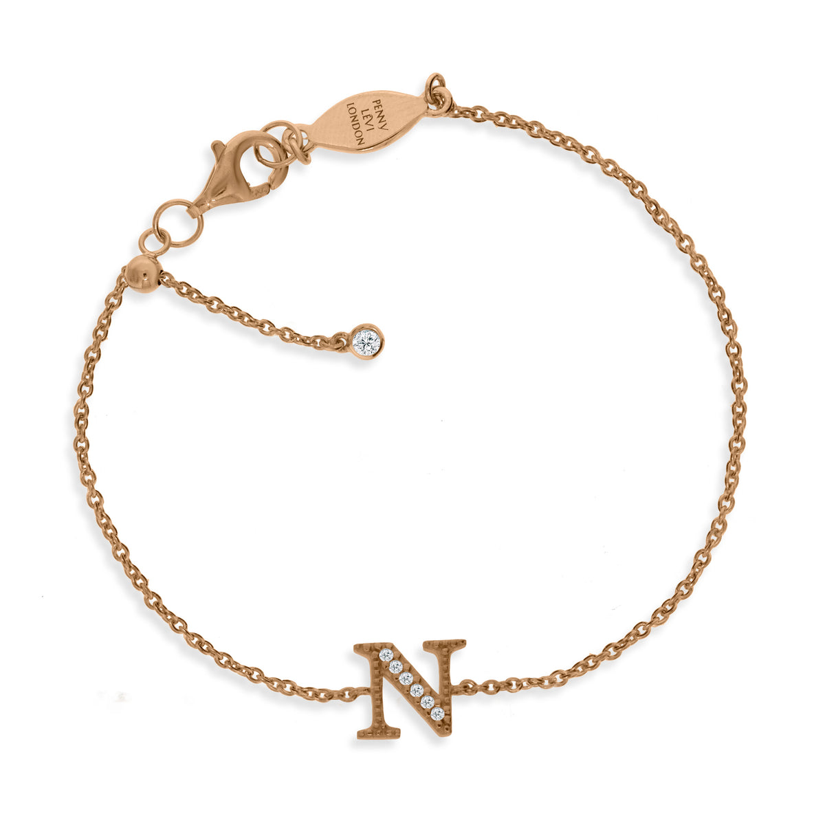 BT-26/R/N - Initial N Bracelet Adjustable Size