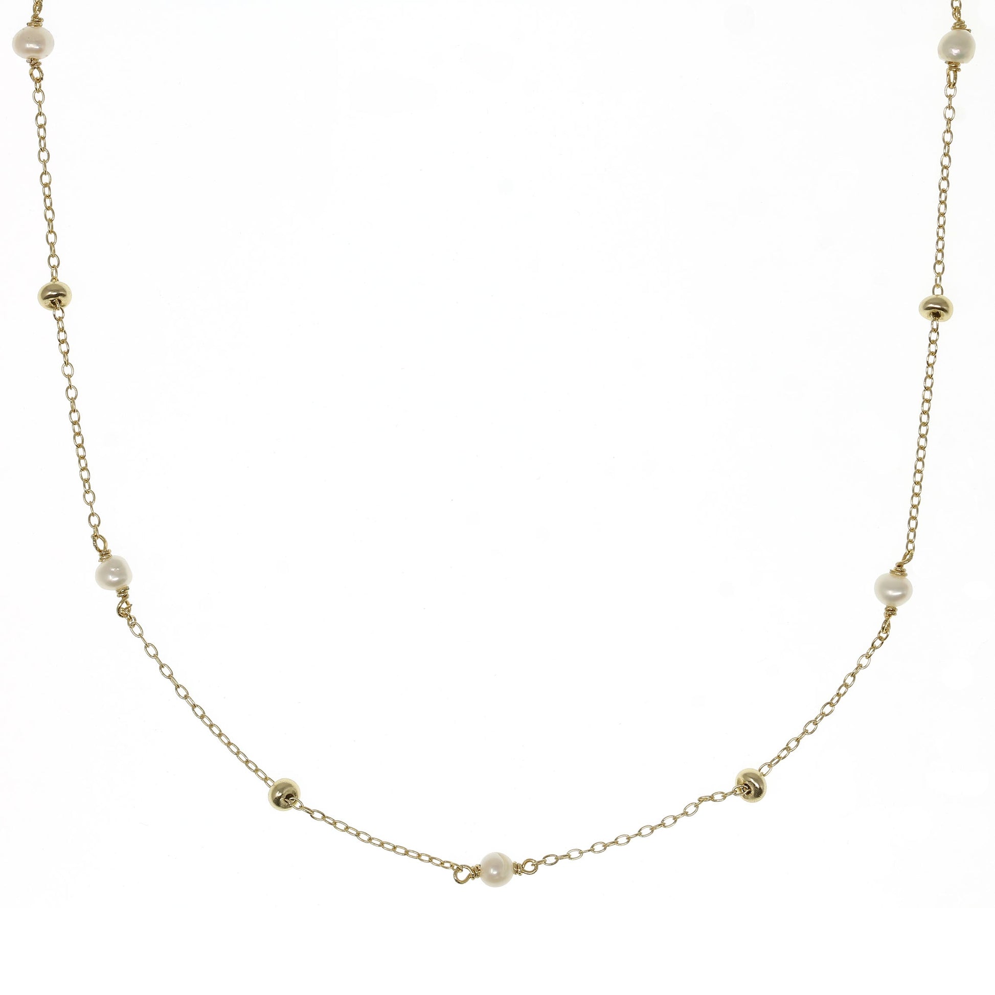 Mother of Pearl and Gold Necklace